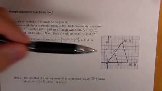 Triangle Properties: Midsegment Coordinate Proof