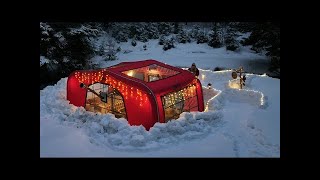 NEW YEAR'S CAMP IN DEEP SNOW