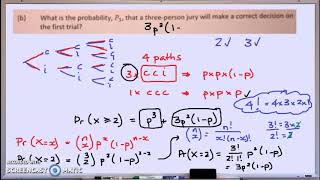 VCE Maths Methods - Probability - binomial distribution practice question