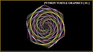 Geometric 3D Optical Illusion Pattern || Python Turtle Graphics 01 || ~xRay Pixy