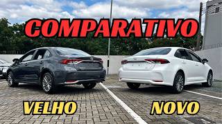 Comparativo do NOVO Corolla 2025 XEI e do Corolla 2024 XEI