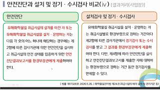 유해화학물질 취급시설 안전진단 교육자료