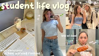 STUDENT LIFE VLOG 🌱 productive school morning routine, days on campus , sweet college dates