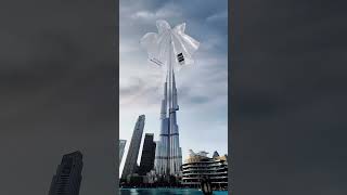 Burj Khalifa Umbrella - Dubai Rain