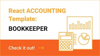 BOOKKEEPER – React Accounting Template to Help You Reduce Time and Costs of Development 📒