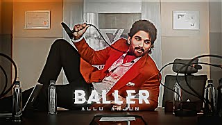 ALLU ARJUN - BALLER EDIT🌟| Dance Steps Edit| Shubh Song Edit