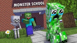 Monster School : POOR CREEPER SAD STORY - Minecraft Animation