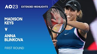 Madison Keys v Anna Blinkova Extended Highlights | Australian Open 2023 First Round
