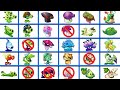 random 30 new u0026 pea u0026 mod plants battlez who will win pvz 2 plant vs plant