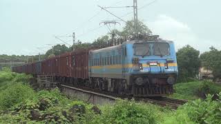 Electric Loco NKJ WAG7 with BCNA in Roha - Panvel Section (CR)!