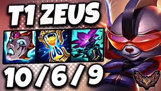 T1 Zeus Rumble vs Gnar [ TOP ] Patch 14.14 Korea Grandmaster ✅