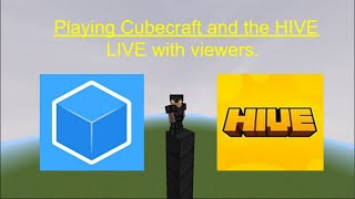 Playing HIVE and cubecraft live with viewers !!