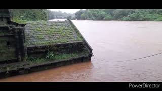 Shree Saptkoteshwar temple,  khandepar,  submerged under water.