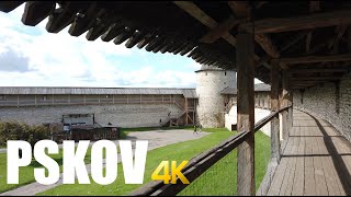 Pskov, Russia walking tour 4k 60fps