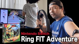 【ゲーム】Nintendo Switchのリングフィットアドベンチャーで遊んでみた！これはダイエット期待できるかも！