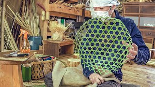 Eco-friendly process of making baskets from bamboo