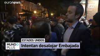 Tensión por desalojo de embajada de Venezuela en Washington