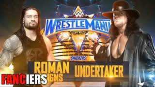 Roman Reigns vs Undertaker full match  4K. WrestleMania 33