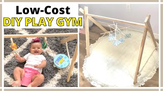 DIY WOODEN BABY GYM - Cheap And Easy DIY  Montessori Toys
