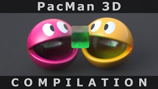 PacMan 3D Compilation 1 😋❤️ C4D4U