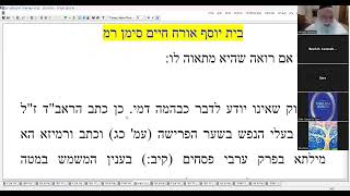 RABBI MICHAEL DANIELOV TUR/BET YOSEF/SHULCHAN ARUCH PART 415 LAWS OF MODESTY