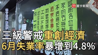 三級警戒重創經濟 6月失業率暴增到4.8%@globalnewstw