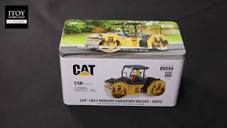 1:50《Diecast Masters》Cat Caterpillar CB-13 壓路機 包含駕駛 合金工程機械模型