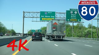⁴ᴷ Interstate 80 (Northern NJ/New York City Suburbs) westbound [4K VIDEO]
