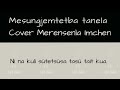 mesungjemtetba tanela cover merensenla imchen karaoke lyrics