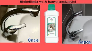 Biobellinda wc \u0026 bathroom cleaner / Chrome Faucet polishing / productive cleaning vlog