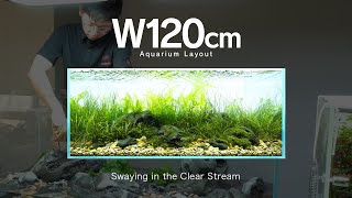 [ADAview] Swaying in the Clear Stream 清流にゆれる -W120cm Aquarium Layout-【EN/JP Sub.】