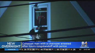 Chainsaw-wielding Cohasset man arrested after hours-long standoff with police