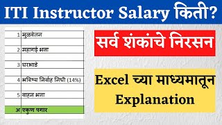 ITI Instructor Salary | एकूण पगार व कपाती किती? | Craft Instructor Salary | ITI Instructor Exam 2022