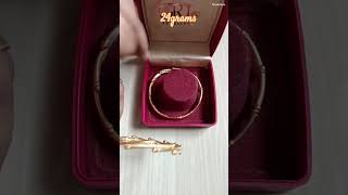 Gold Rod bangle|Grt Jewellery|Fancy gold bangle|#grt #gold #goldjewellery #bangles #rodbangles