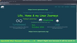 OpenSUSE-Tumbleweed-XFCE-Live-x86_64-Snapshot20201216 XFCE On The SUSE_2 Green Mean & Lean Xfce SUSE