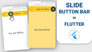Slide Button Bar in Flutter - Draggable $ DragTarget widget tutorial with example app.