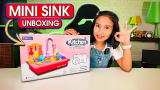 Kitchen Sink Toys, UNBOXING / Electric Dishwasher Toy with Running Water / Role Play Kitchen Sink