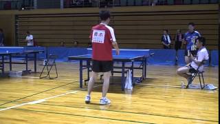 第2回全国ベテランオープン卓球ぐんま大会　男子単40歳代　準々決勝