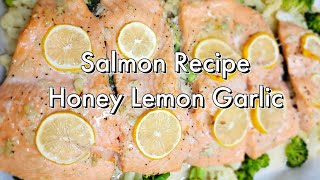 Baked Salmon Recipe, Salmon Honey Garlic, Baked Salmon ปลาเซลม่อนอบ #food #recipe #salmon