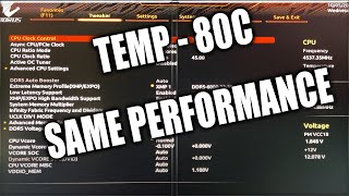 How to undervolt and overclock 7800X3D 7950X 7900X 7700X 7600X 7950X3D Best Temp and Performance