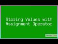 Storing values with assignment operator in javascript |#javascript | #Revildo_code