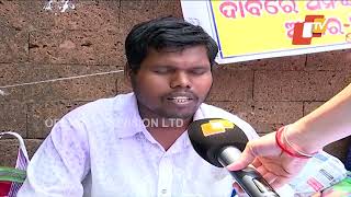 Blind Man Stages Sit-In Protest In Bhubaneswar, Alleges BMC Ignoring Chief Minister's Order