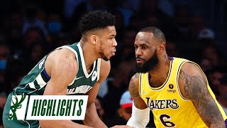 Highlights: Bucks 131 - Lakers 116 | Giannis vs. Lebron |  2.8.22