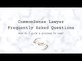 CommonSense Lawyer FAQ | How do I pick a process to use?