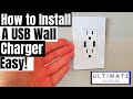 HOW TO INSTALL ANY USB WALL OUTLET | QUICK & EASY INSTALL!