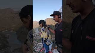 live accident 😭 bungee jumping|girl bungee jumping| #ytshorts #viralshort #bungeejumping #trending