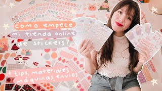 ¿cómo empecé mi tienda online de stickers? (materiales, máquinas, etc) + tips