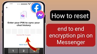 How to Reset End-to-end Encrypted Chat PIN Code on Messenger | Forgot Messenger PIN code