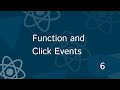 Full React Tutorial #6 - Function and Click Events in React js