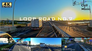 4K morning drive Loop Road No.7 outer loop starting point - ending point/chill music  relaxing music